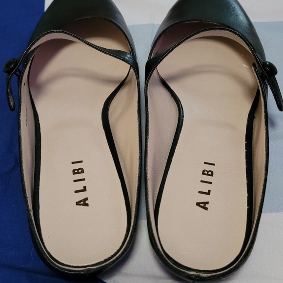 Alibi Shoes Alibi Black Mule Shoes Flats Size 75 Poshmark